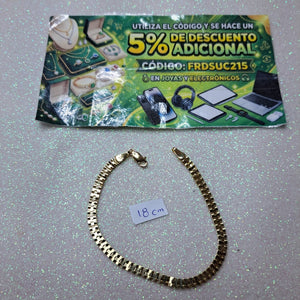 PULSERA ESPECIAL 14K 18 CM 4.1 GR (NUEVO)