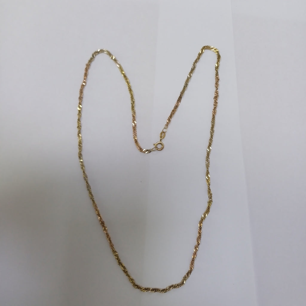 CADENA ORO,ORO COMBINADO 14 K 3,00 GRMS (SEMINUEVO)