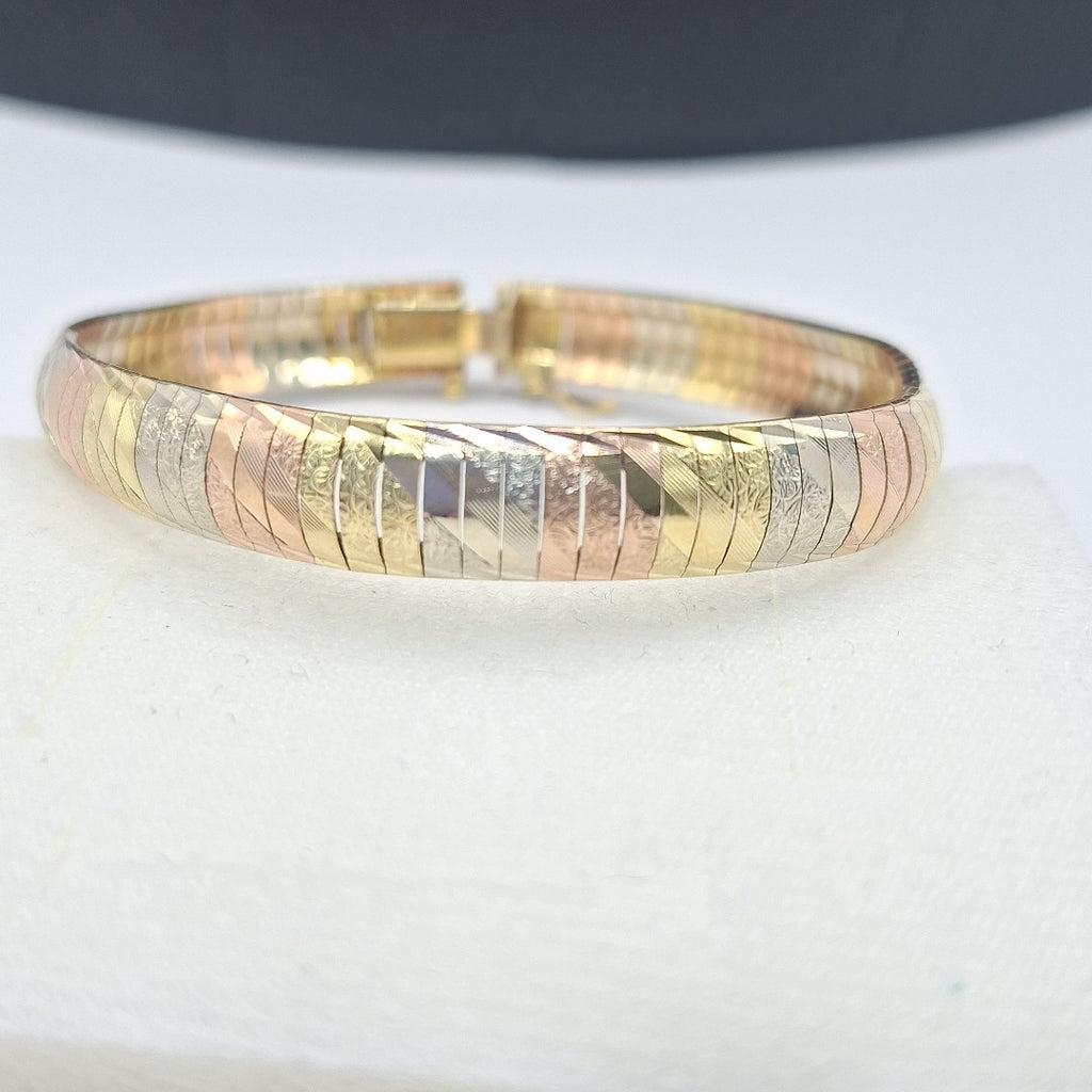 PULSERA ORO, ORO COMBINADO 14 K 16.5 GRMS (SEMINUEVO)