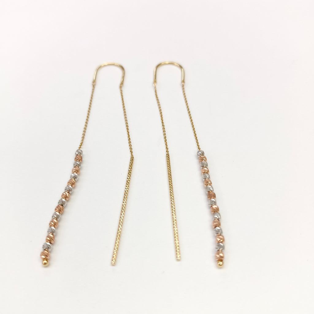 ARETES PAR ORO 14 K 2,00 GRMS (SEMINUEVO)