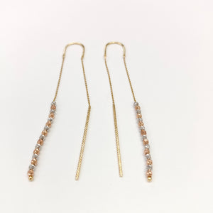 ARETES PAR ORO 14 K 2,00 GRMS (SEMINUEVO)