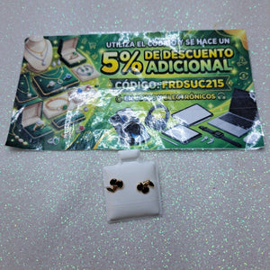 BROQUELES BROQUE FIG CEREZA C ESMALTE 14K 0.2203 GR (NUEVO)
