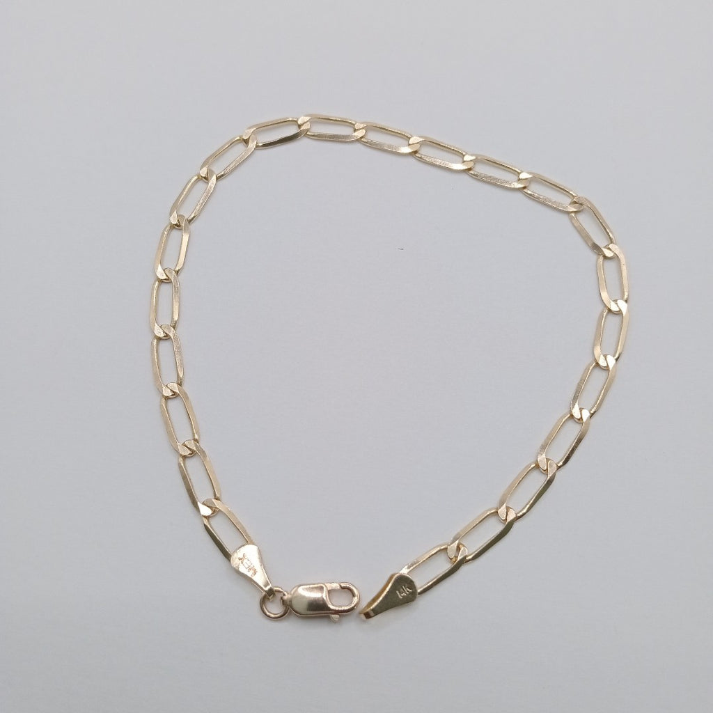 PULSERA ESLABON 14K 21 CM 4.3 GR (NUEVO)