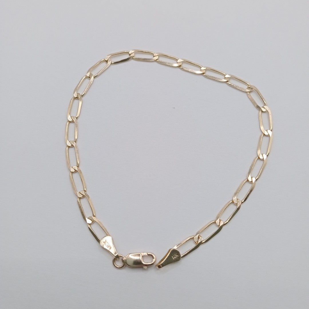 PULSERA ESLABON 14K 21 CM 4.3 GR (NUEVO)