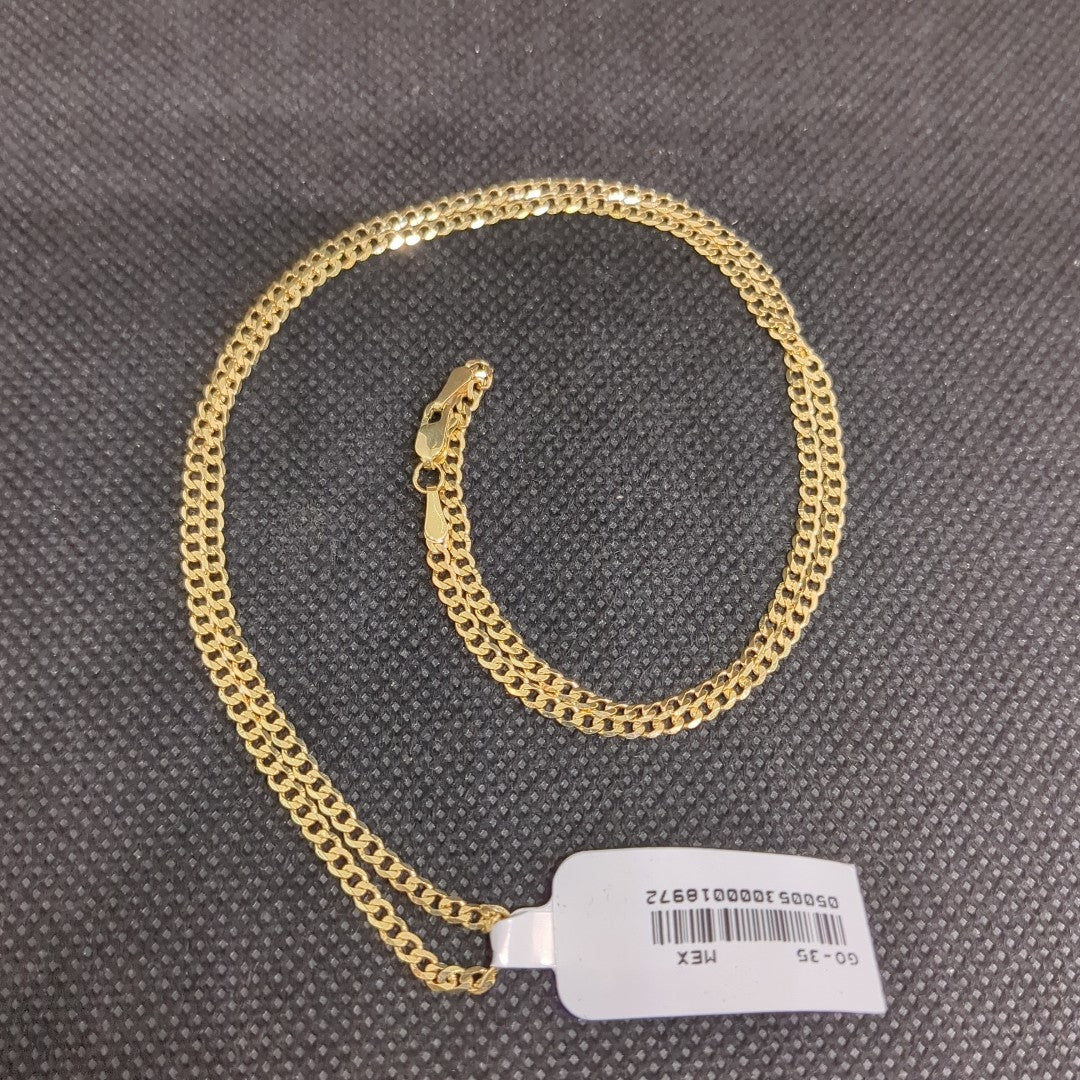 CADENA BARBADA 14K 55 CM 5.5 GR (NUEVO)