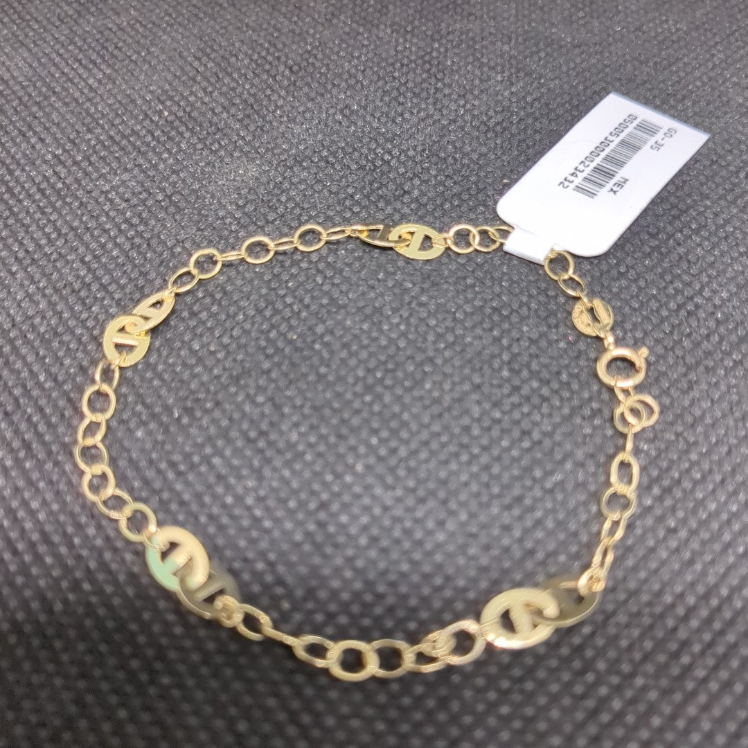 PULSERA TEJIDO ESPECIAL 14K 18 CM 1.5 GR (NUEVO)