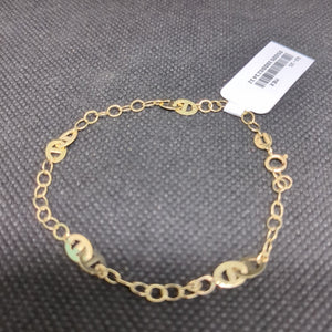 PULSERA TEJIDO ESPECIAL 14K 18 CM 1.5 GR (NUEVO)