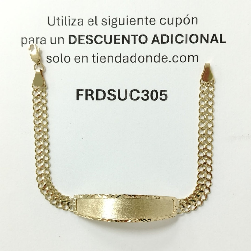 PULSERA ESCLAVA CHINO 14K 21 CM 9.7 GR (NUEVO)