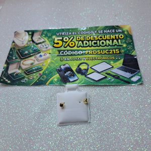 BROQUELES BROQUEL FIG CUBO 14K 0.203 GR (NUEVO)