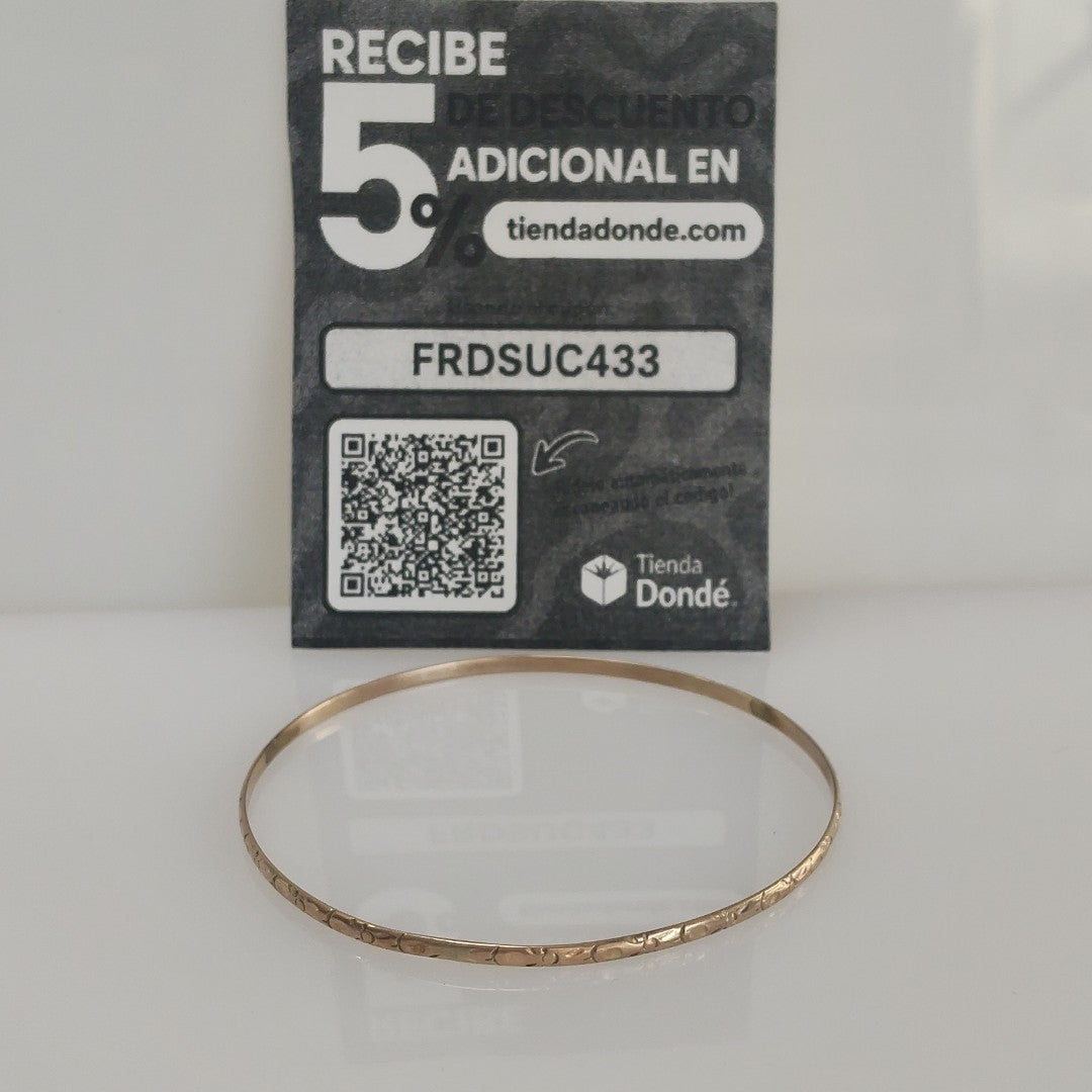 PULSERA RIGIDA ORO 8 K 3.8 GRMS (SEMINUEVO)