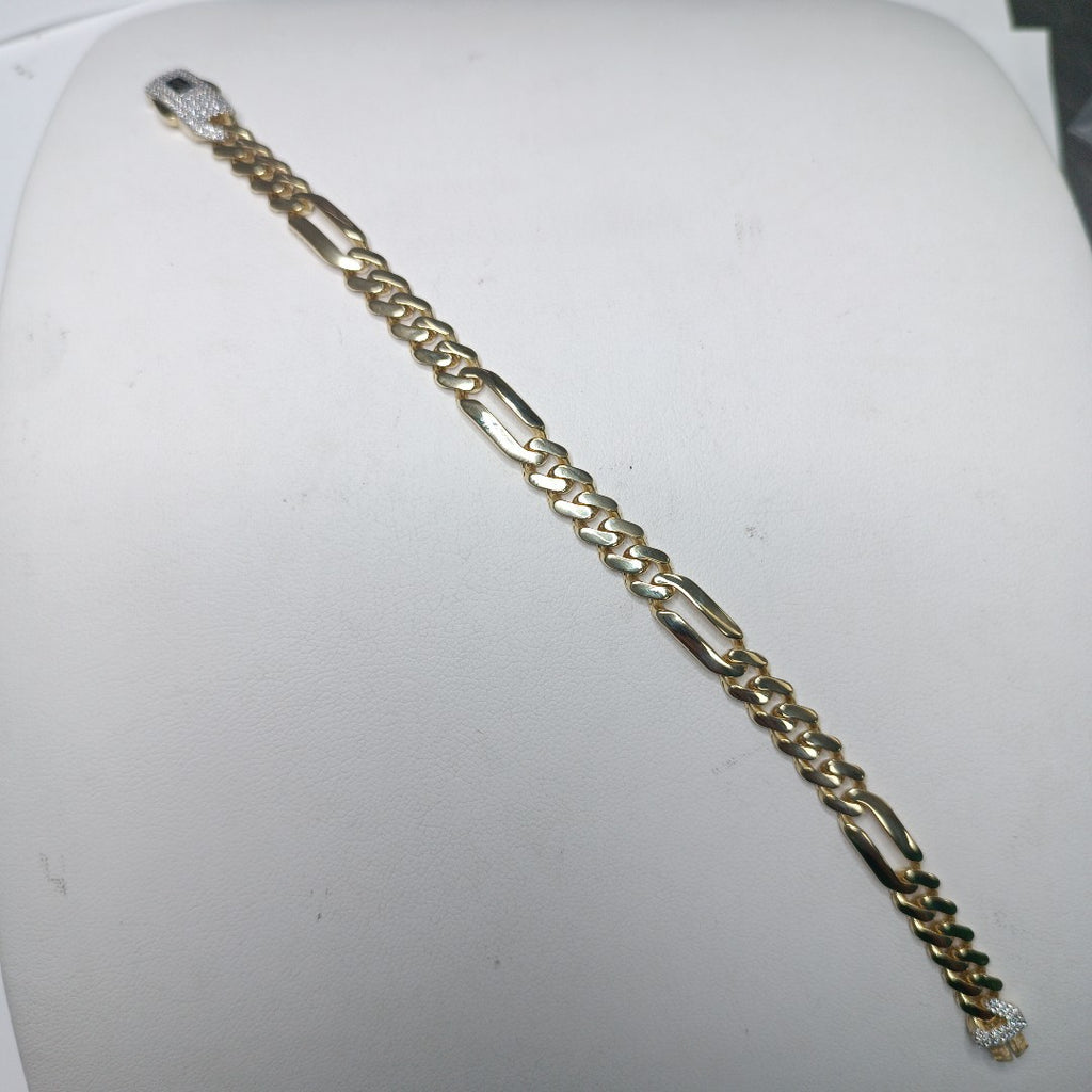PULSERA MONACO ORO 10K 6.6 (NUEVO)