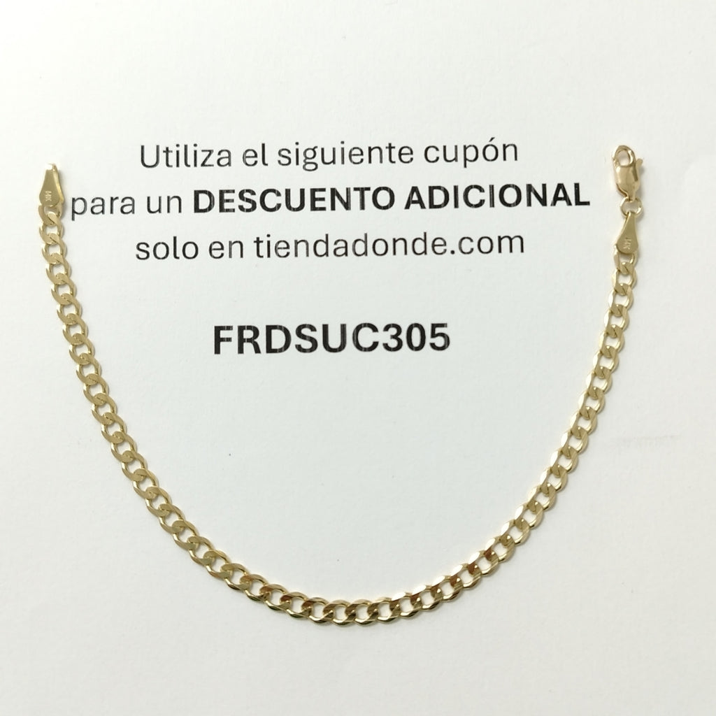 PULSERA BARBADA 14K 21 CM 5 GR (NUEVO)