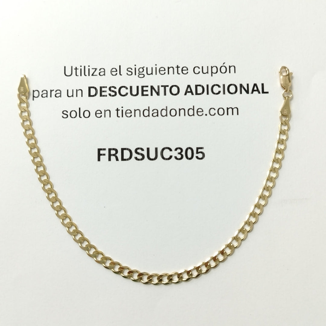 PULSERA BARBADA 14K 21 CM 5 GR (NUEVO)