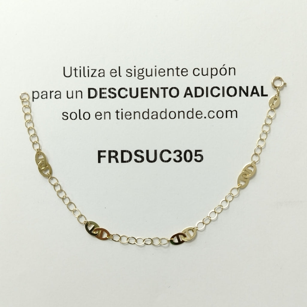 PULSERA ESPECIAL 14K 18 CM 1.6 GR (NUEVO)