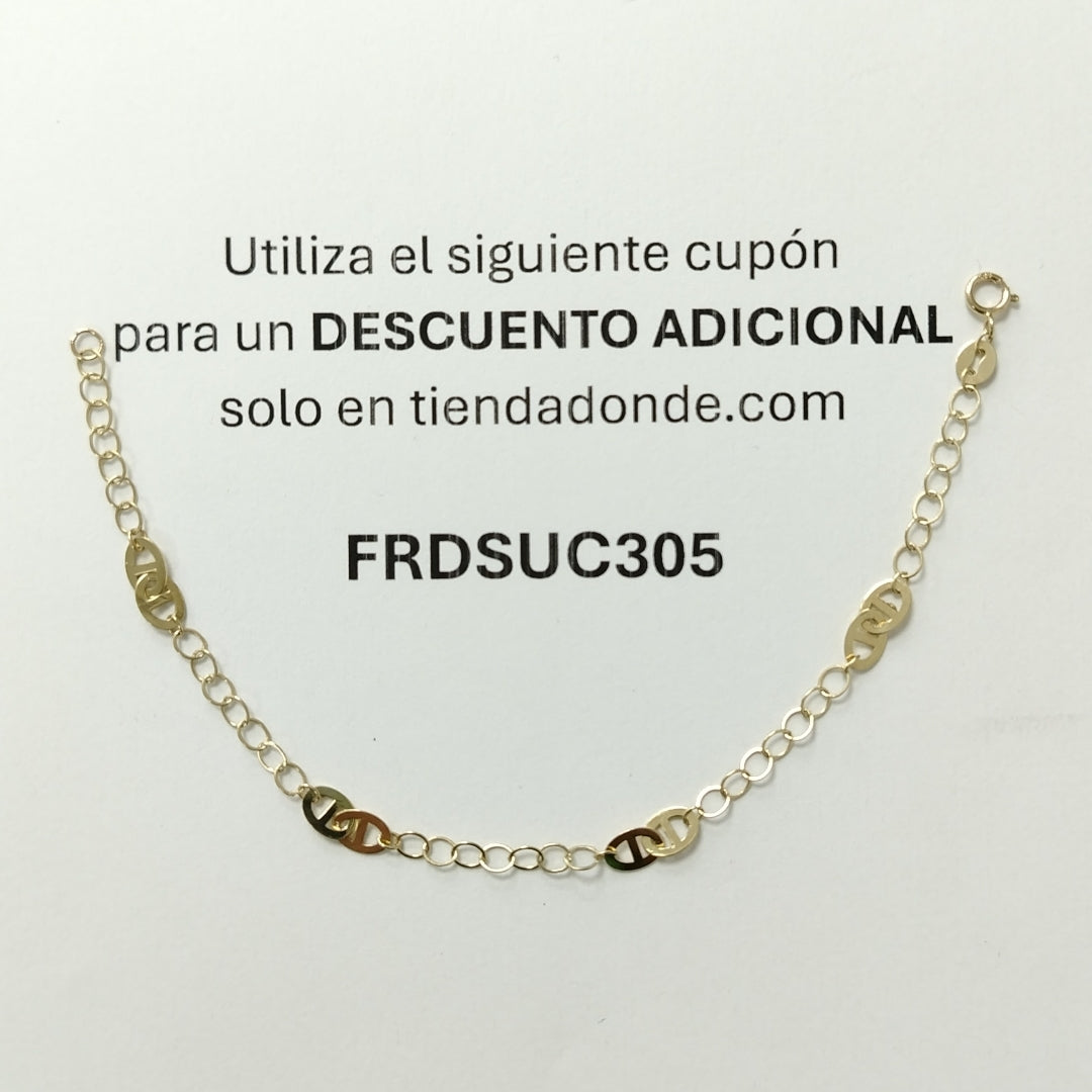 PULSERA ESPECIAL 14K 18 CM 1.6 GR (NUEVO)