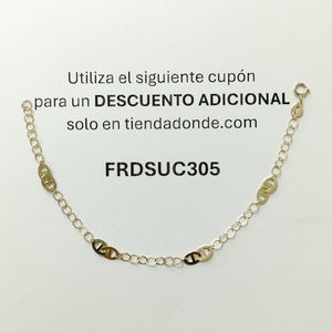 PULSERA ESPECIAL 14K 18 CM 1.6 GR (NUEVO)