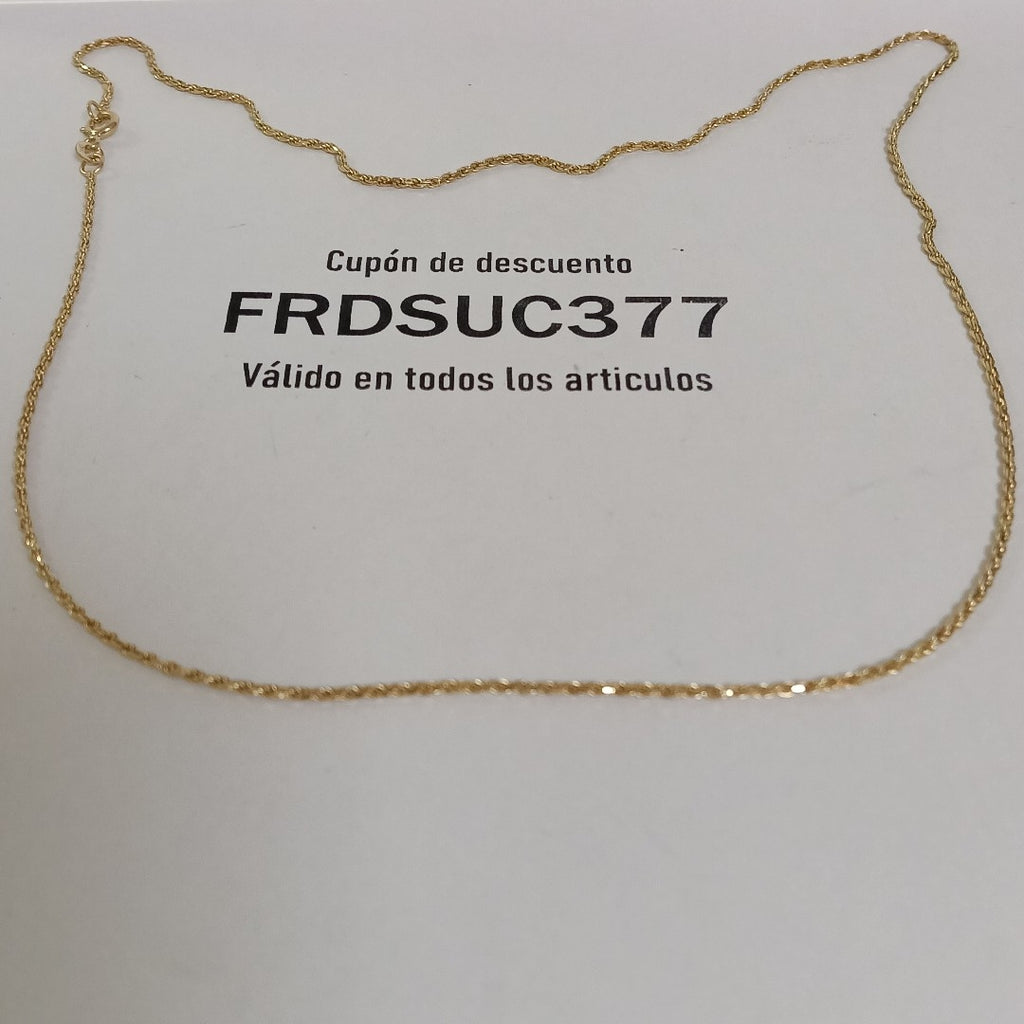 CADENA ORO 14 K 4.3 GRMS (SEMINUEVO)