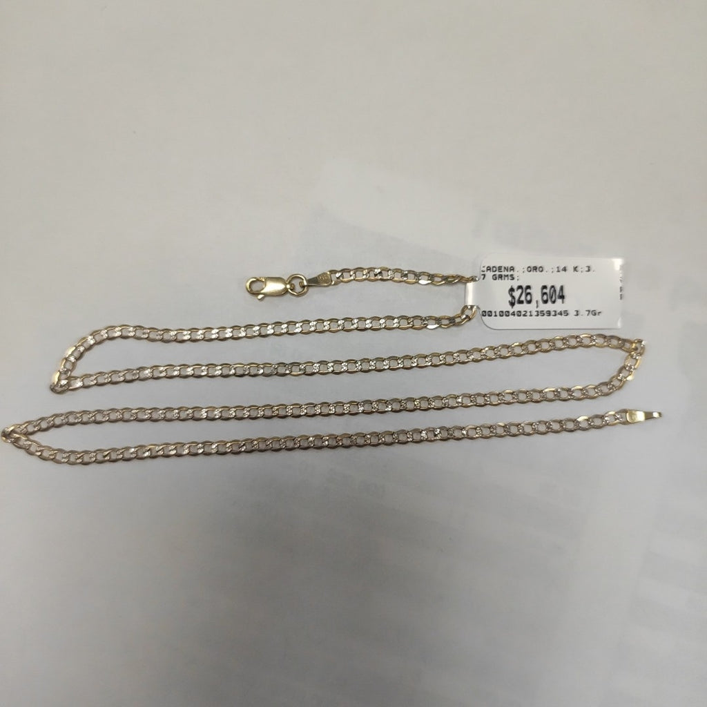 CADENA ORO 14 K 3.7 GRMS (SEMINUEVO)
