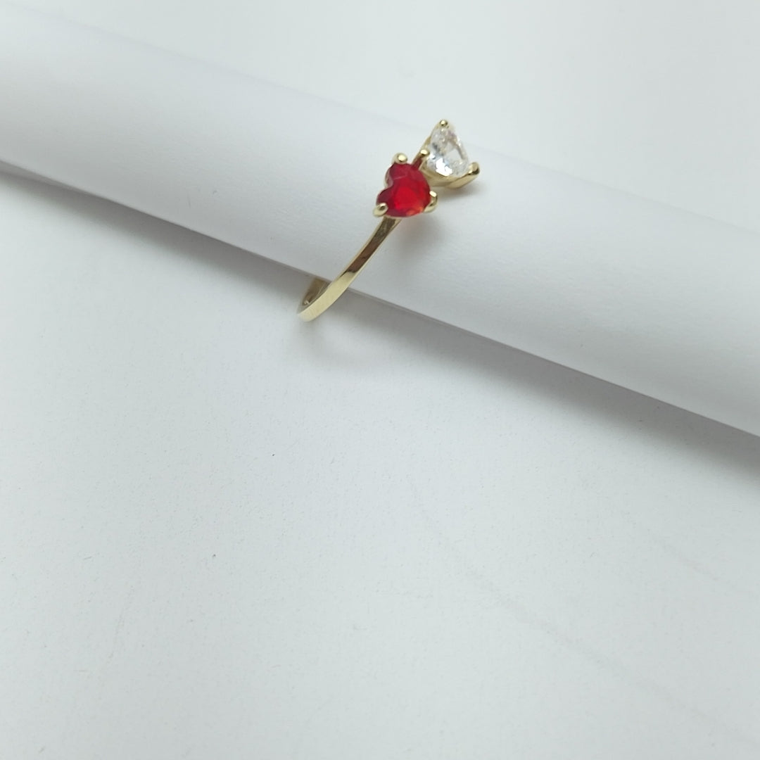 ANILLOS C PIEDRAS COLOR 14K TALLA 8 1.12 GR (NUEVO)