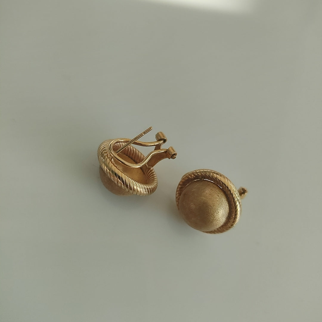 ARRACADAS PAR ORO 14 K 3.9 GRMS (SEMINUEVO)