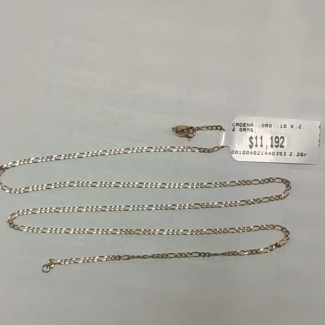 CADENA ORO 10 K 2.2 GRMS (SEMINUEVO)