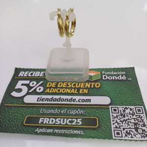 ARETES ARRACADA ASTRIADA 14K 1.6 GR (NUEVO)