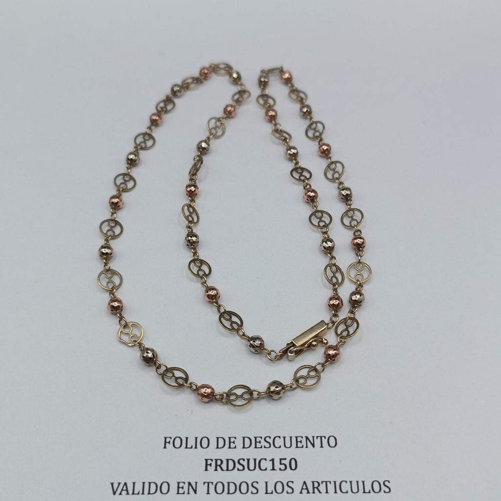 CADENA ORO COMBINADO 10 K 8.7 GRMS (SEMINUEVO)