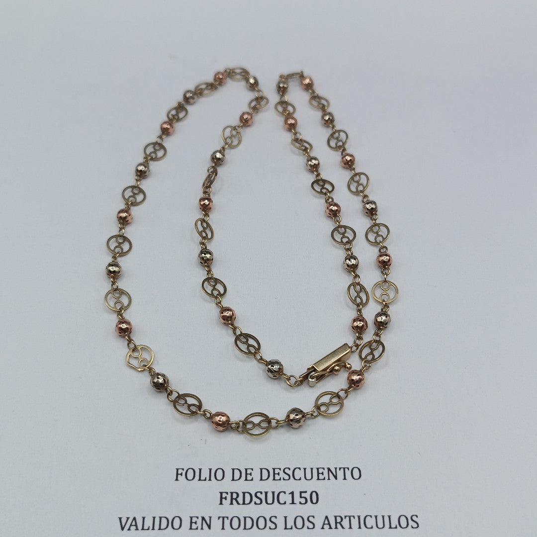 CADENA ORO COMBINADO 10 K 8.7 GRMS (SEMINUEVO)