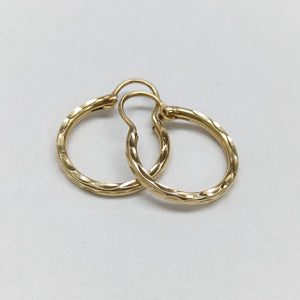 ARRACADAS PAR ORO 14 K 1 GRMS (SEMINUEVO)