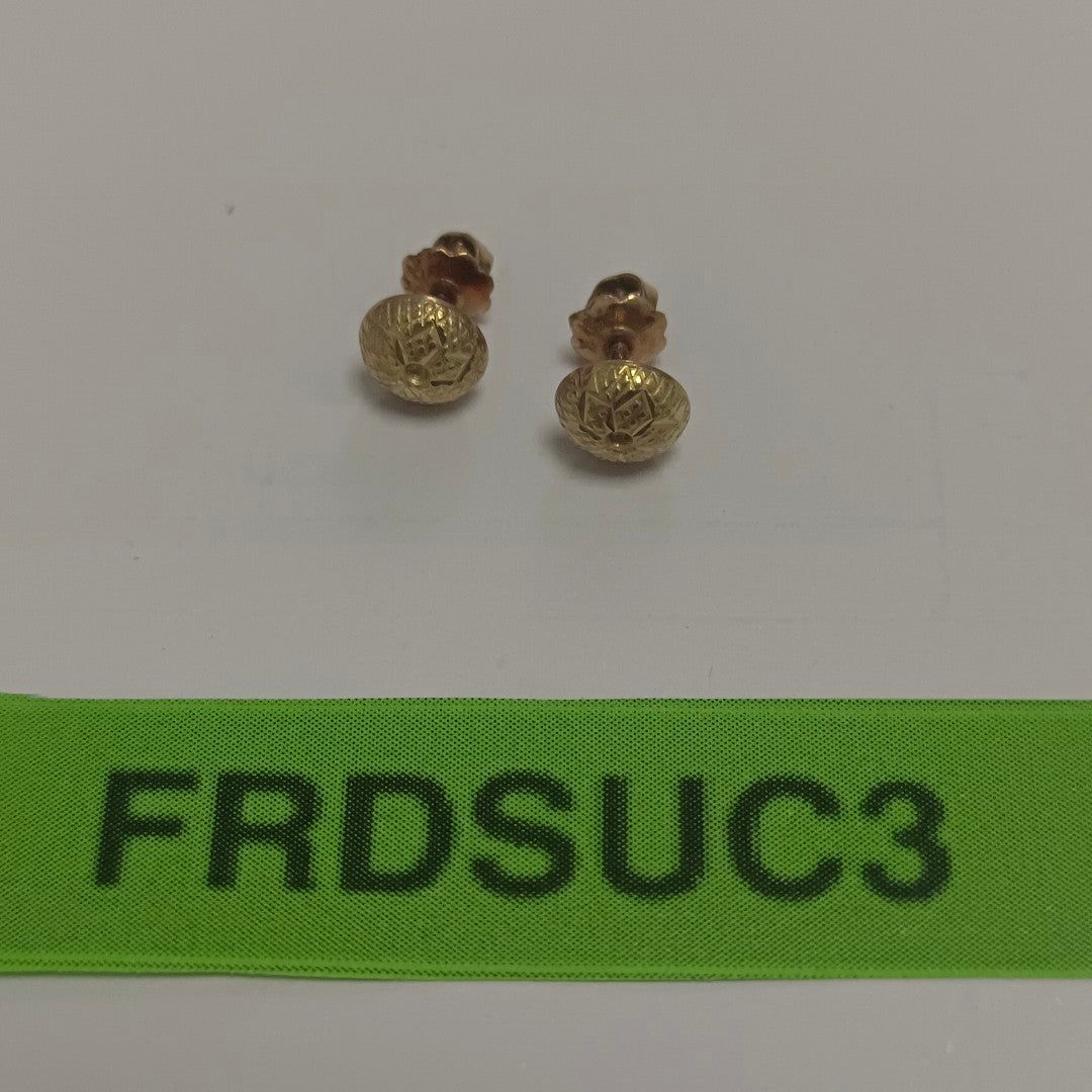 ARETES PAR ORO 18 K 0.7 GRMS (SEMINUEVO)