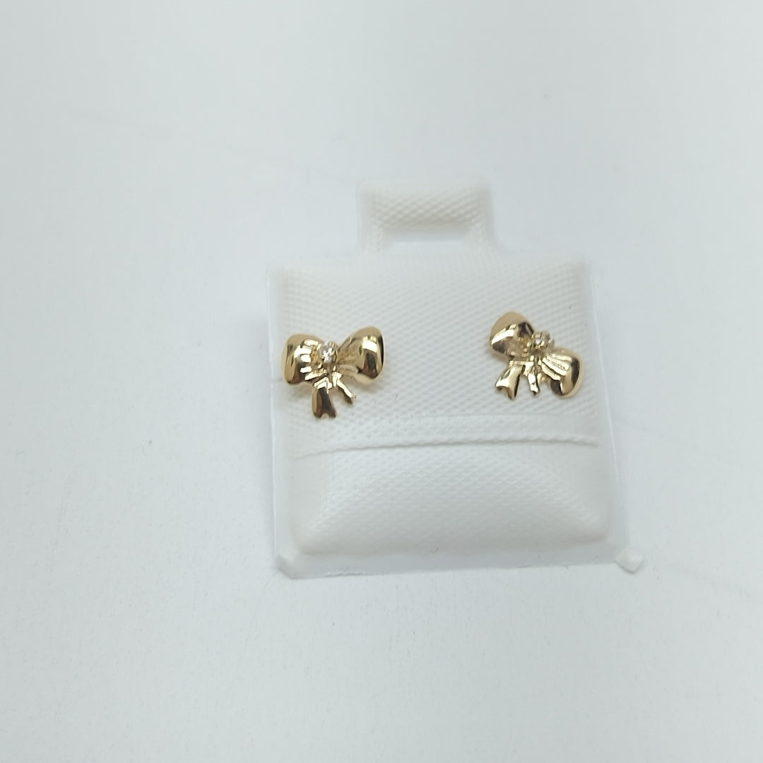 BROQUELES BROQUEL FIG MOÑO C CIRCONIA 14K 0.2441 GR (NUEVO)