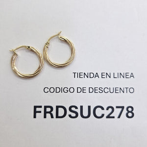 ARRACADAS ORO 10K 1.5 (NUEVO)