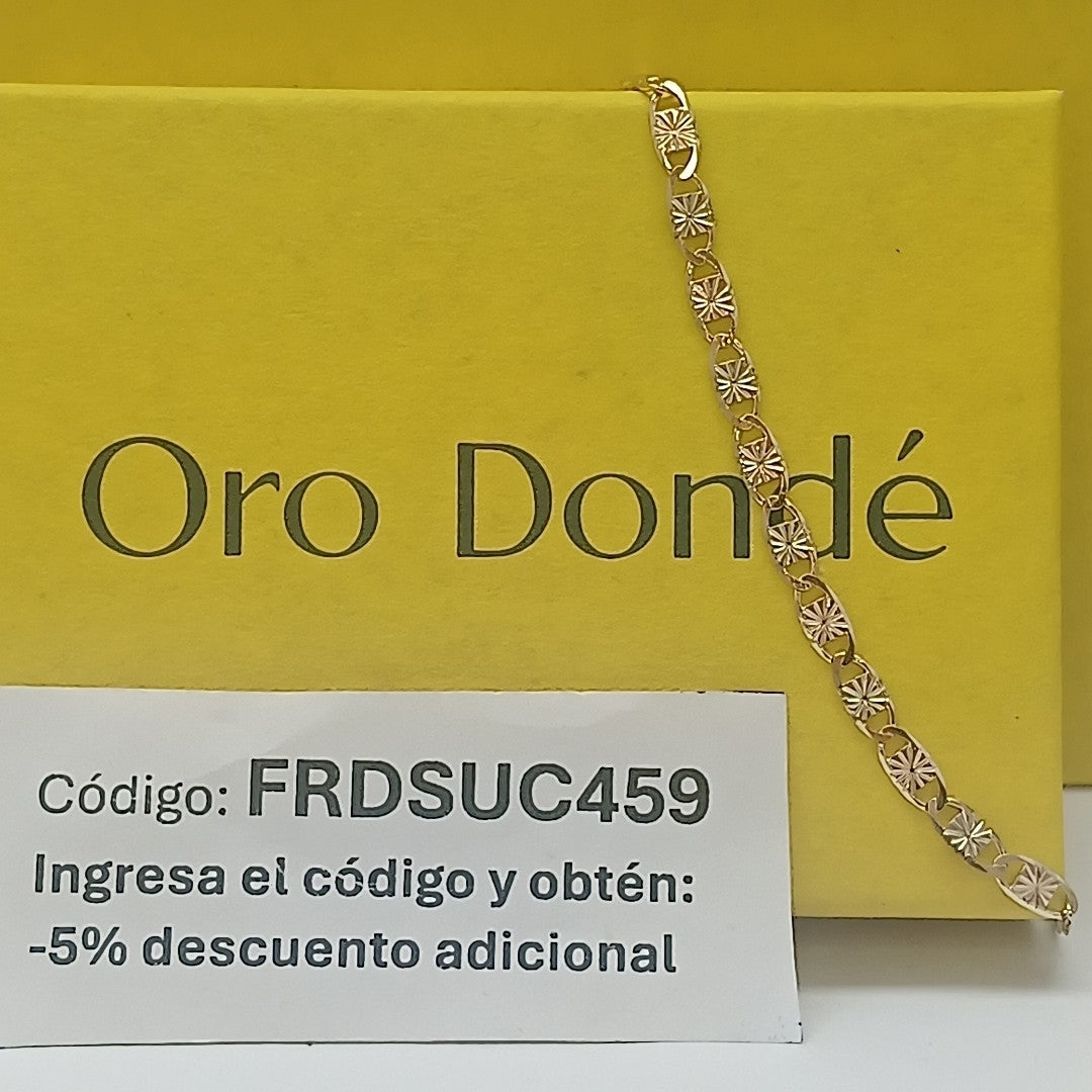 PULSERA GUCHI 14K 18 CM 2.9 GR (NUEVO)