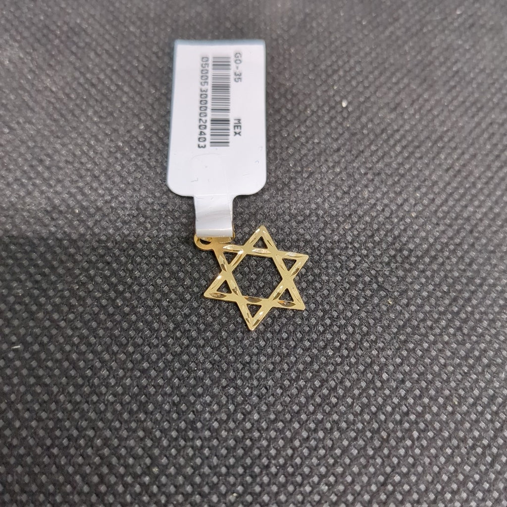 DIJE TEJIDO ESTRELLA DE DAVID 14K 0.5 GR (NUEVO)