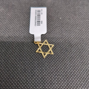 DIJE TEJIDO ESTRELLA DE DAVID 14K 0.5 GR (NUEVO)