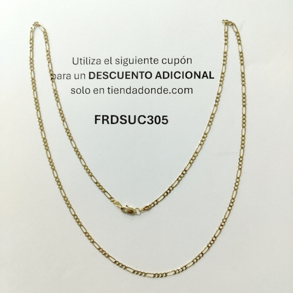 CADENA TEJIDO 3X1 14K 60 CM 5.7 GR (NUEVO)