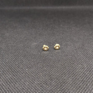 BROQUELES BROQUEL FIG FLOR C CIRCONIA 14K 0.2581 GR (NUEVO)