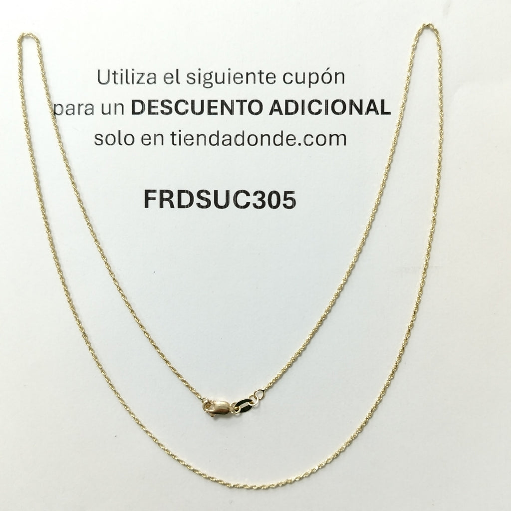 CADENA TORZAL 14K 55 CM 2.9 GR (NUEVO)
