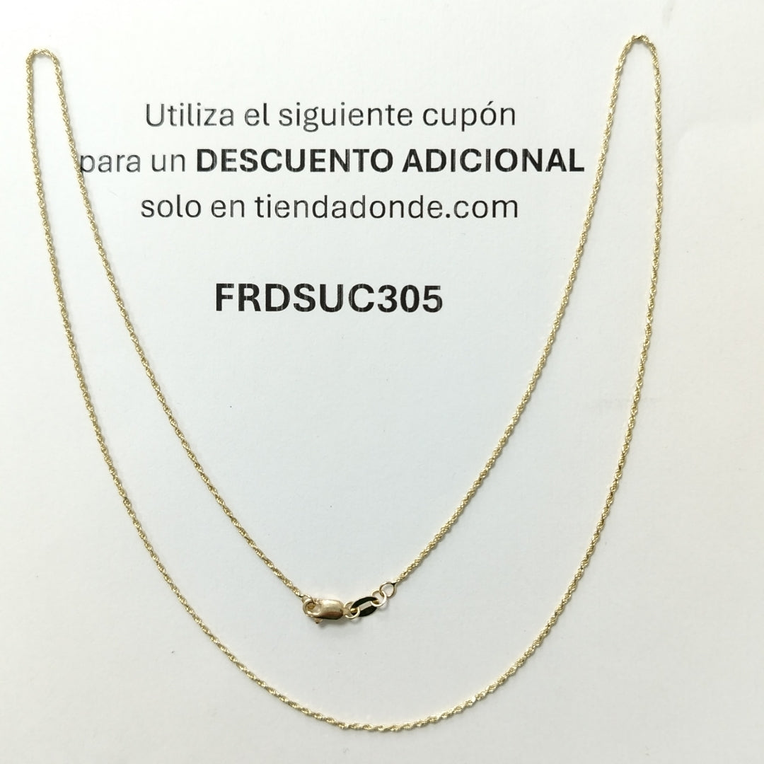 CADENA TORZAL 14K 55 CM 2.9 GR (NUEVO)