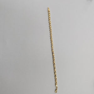 PULSERA ESPECIAL XOXO 14K 18 CM 6.1 GR (NUEVO)