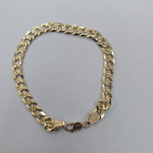 PULSERA BARBADA 14K 21 CM 17.4 GR (NUEVO)