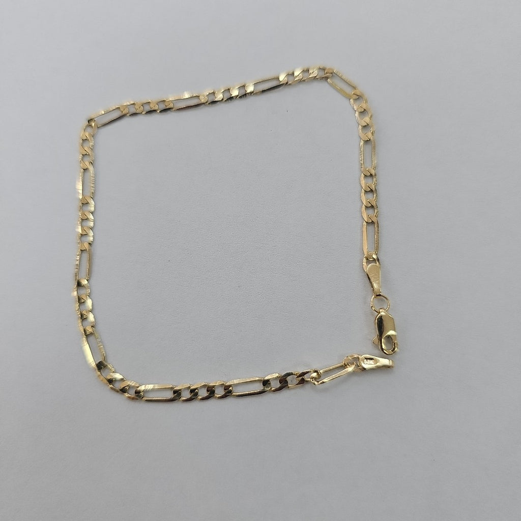 PULSERA TEJIDO 3X1 14K 21 CM 3 GR (NUEVO)