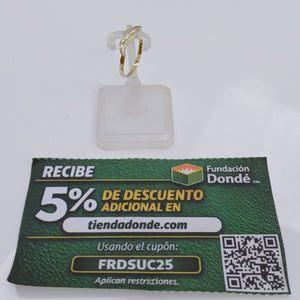 ANILLOS CON CIRCONIAS 14K TALLA 7 0.9 GR (NUEVO)