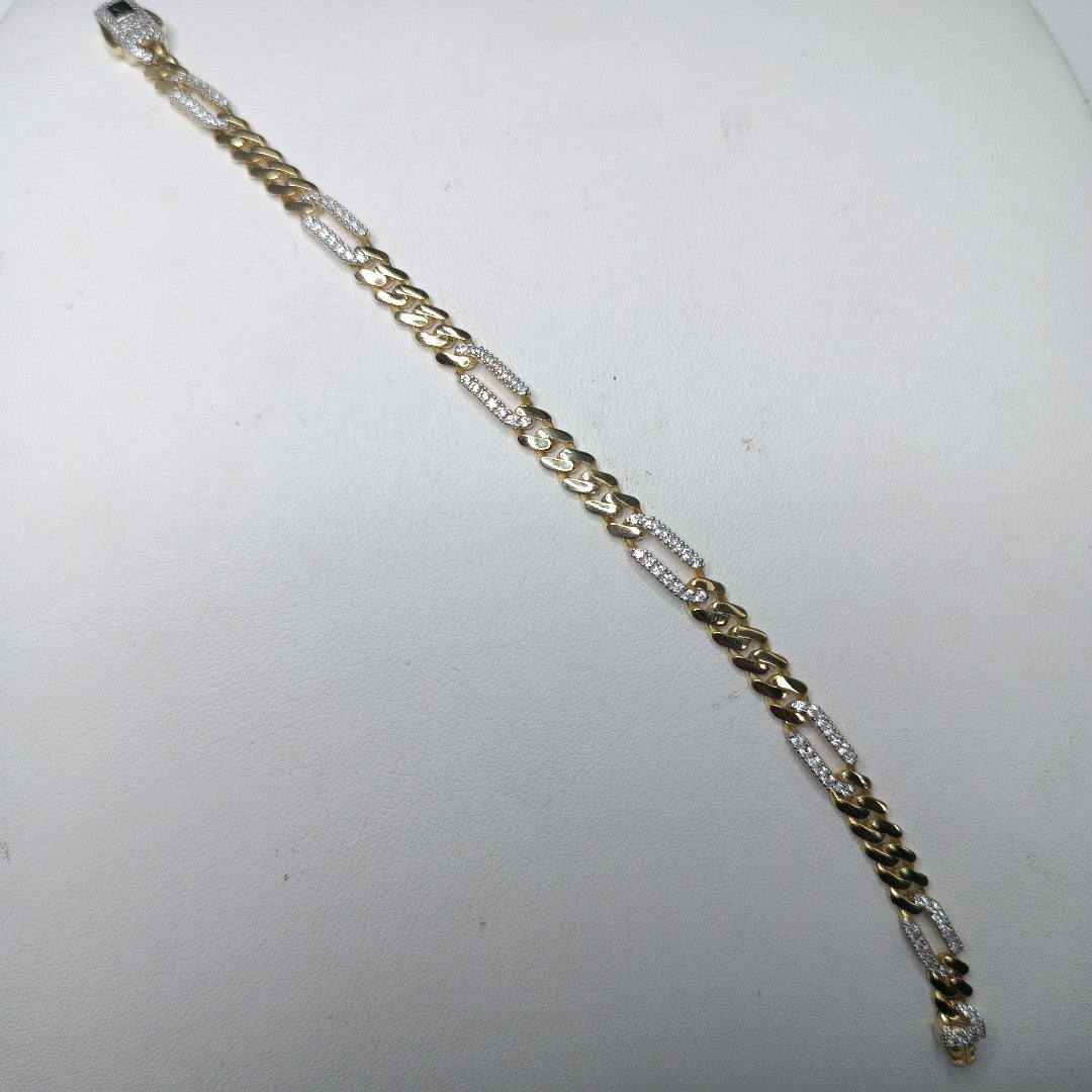 PULSERA MONACO ORO 10K 6.1 (NUEVO)