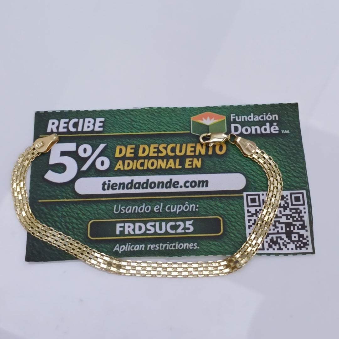 PULSERA ESPECIAL 14K 18 CM 4.4 GR (NUEVO)