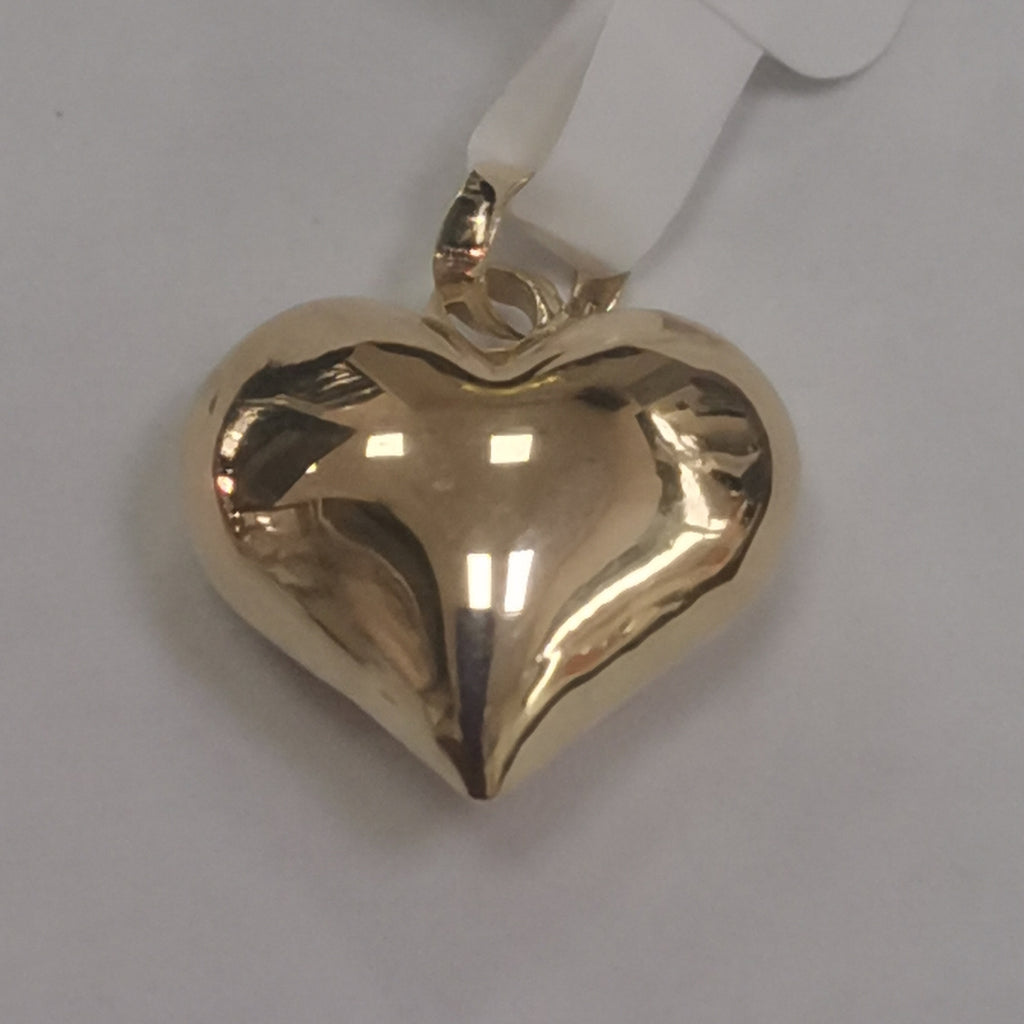 DIJE TEJIDO CORAZON LISO 14K 1.2 GR (NUEVO)