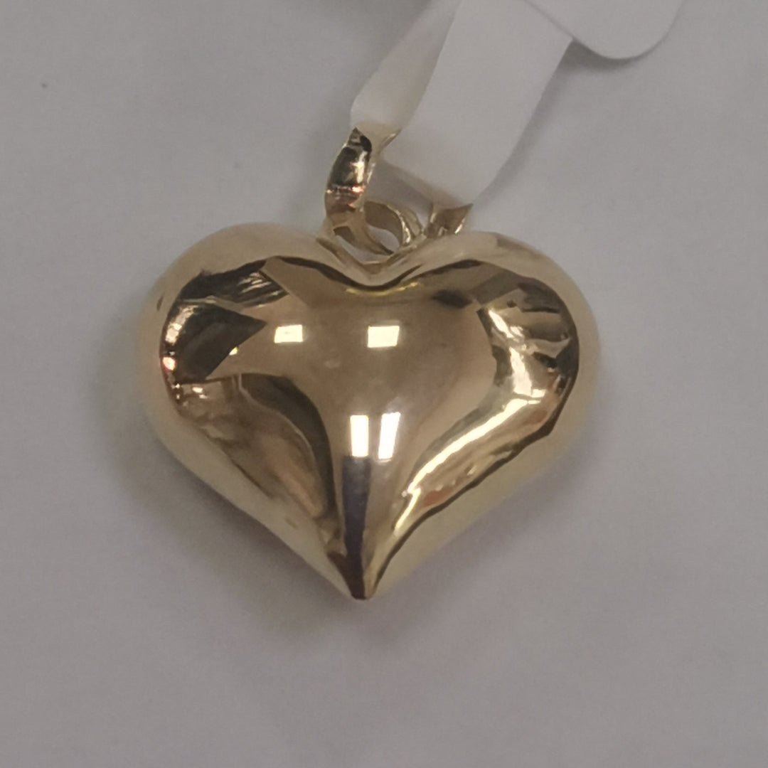 DIJE TEJIDO CORAZON LISO 14K 1.2 GR (NUEVO)