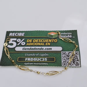 PULSERA ESPECIAL 14K 18 CM 2.1 GR (NUEVO)