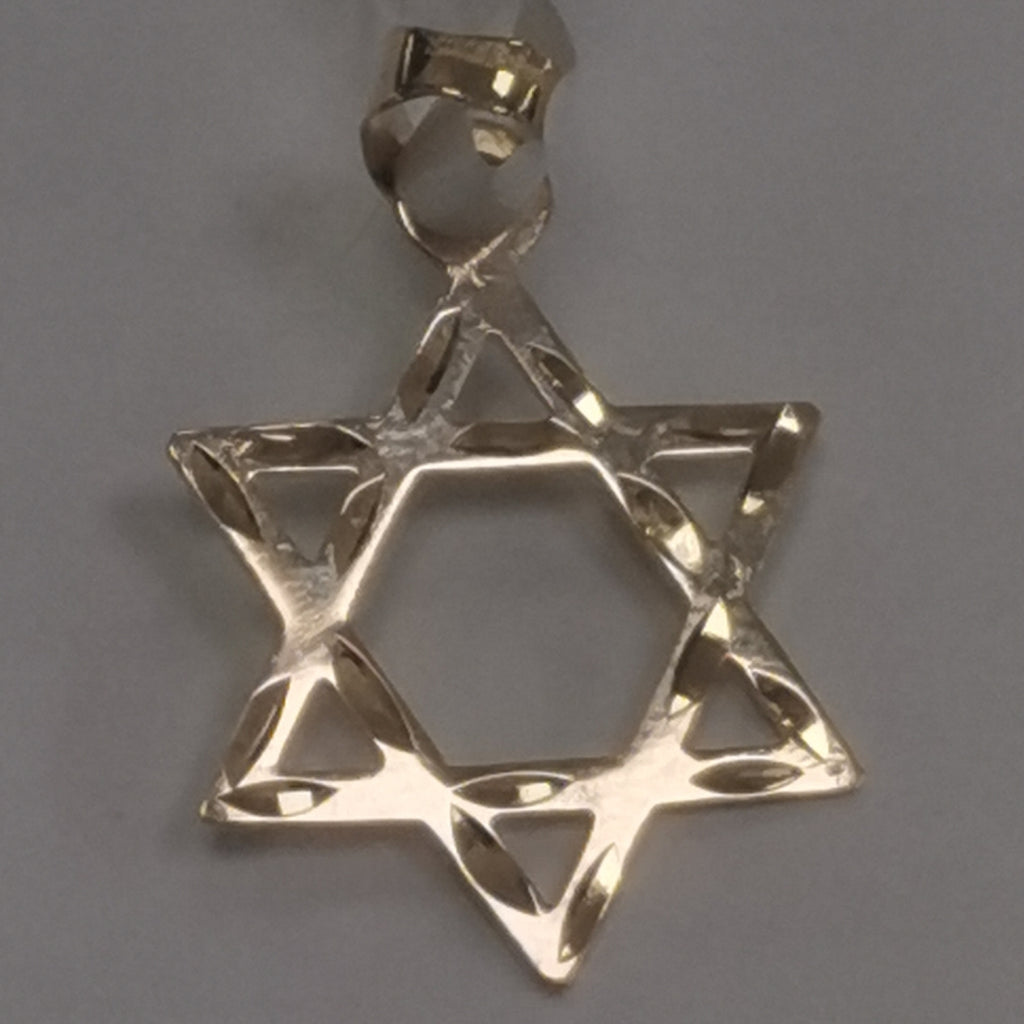 DIJE TEJIDO ESTRELLA DE DAVID 14K 0.5 GR (NUEVO)