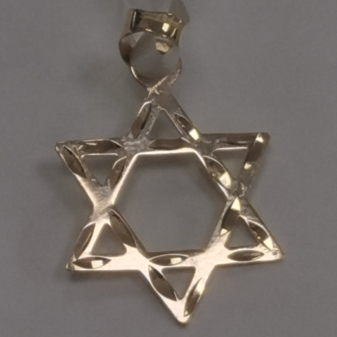 DIJE TEJIDO ESTRELLA DE DAVID 14K 0.5 GR (NUEVO)